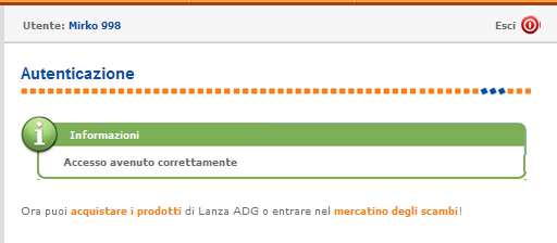 Se non ti sei registrato puoi SOLO vedere i prodotti SENZA prezzi, sconti e NON puoi effettuare un acquisto Area Altri Prodotti E possibile accedere all Area Prodotti anche se non si è registrati, ma