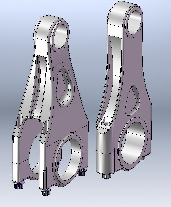 Bielle: Sistema biella fork-blade Verifiche cui sottoporre le bielle: