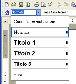 STILE Impiega il comando Stile per impostare differenti stili nel tuo testo. Esempio: 1. Scrivi la parola Informatica. 2. Seleziona la parola Informatica.