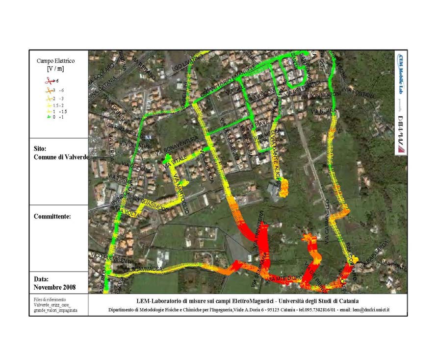 LEM Laboratorio di misure sui campi ElettroMagnetici Dipartimento di Fisica e Astronomia e-mail: lem@dmfci.unict.it tel.