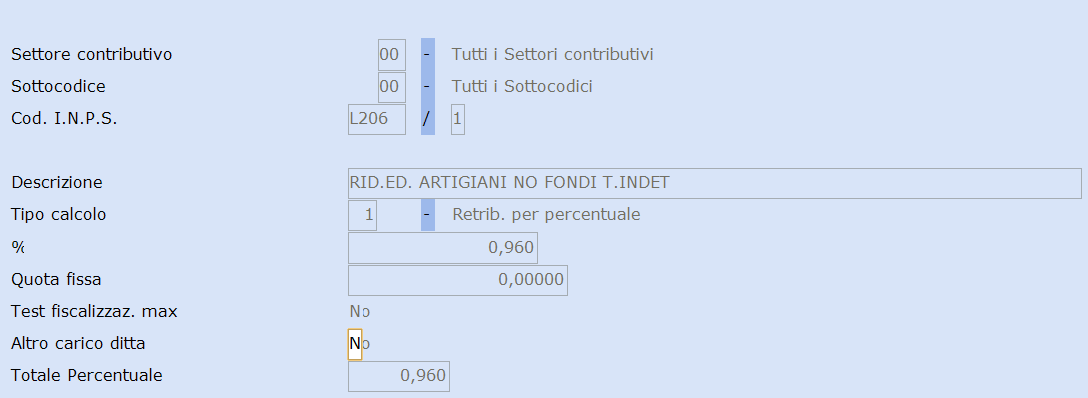 5. Gestione Corrente: Contributi Dm 10 31. Paghe e stipendi 14. Gestione tabelle 04. Tabelle DM10 2.