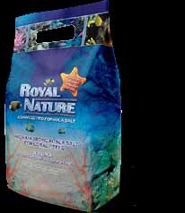 Sali Royal Nature formula speciale per acquari di barriera ROYAL NATURE ADVANCED PRO Sale naturale ottenuto per evaporazione di acqua tropicale pura del Mar Rosso, per tutti gli acquari di barriera.