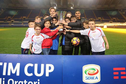 ATTIVITA SPORTIVA PRESENTATO IL TORNEO NAZIONALE GIOVANILE DI CALCIO Dagli Oratori all Olimpico il viaggio della Junior Tim Cup del CSI E stata stata presentata la quinta edizione della Junior TIM