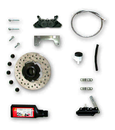 Kit Tony Kart 100 cc. ASSALE Ø 40 / Ø 40 AXLE con pinza radiale / with radial caliper cod.