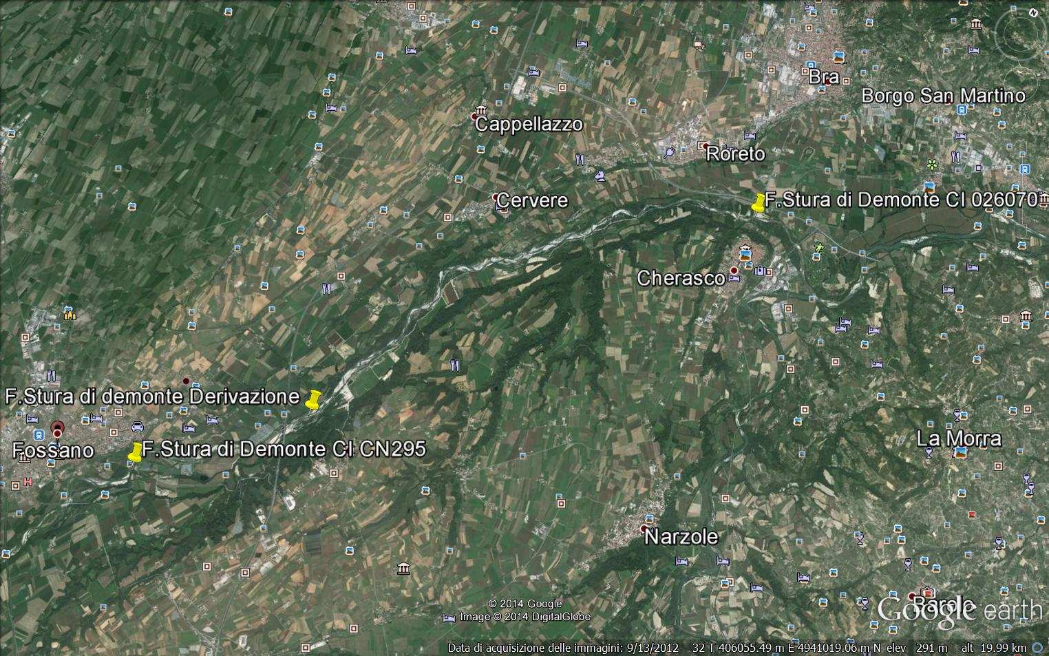 1. DATI ITTIOLOGICI PREGRESSI Il fiume Stura di Demonte è collocato nella sub-area di pertinenza alpina occidentale sul versante padano (Z 1.