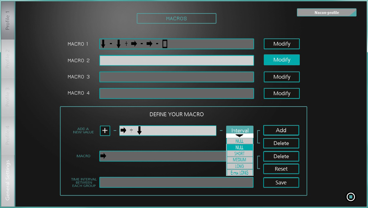 VI. IMPOSTAZIONE MACRO In determinati videogame, alcune azioni o serie di azioni costringono il giocatore ad attivare rapidamente una o più sequenze di tasti.