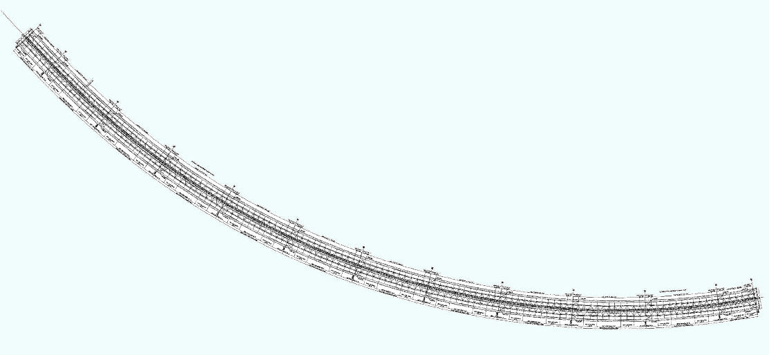 Un viadotto ad asse curvilineo con sezione a struttura mista acciaio-calcestruzzo e schema statico a trave continua su 11 appoggi Ponti & Viadotti MONTAGGIO E VARO DEL VIADOTTO STURA DI DEMONTE A