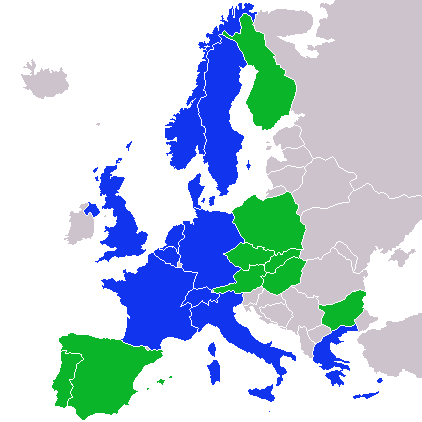 La storia recente determina la geografia del CERN I 12 Paesi firmatari della convenzione per la costituzione del CERN (1954) Si noti la presenza della ora dissolta Federazione Jugoslava, unico paese