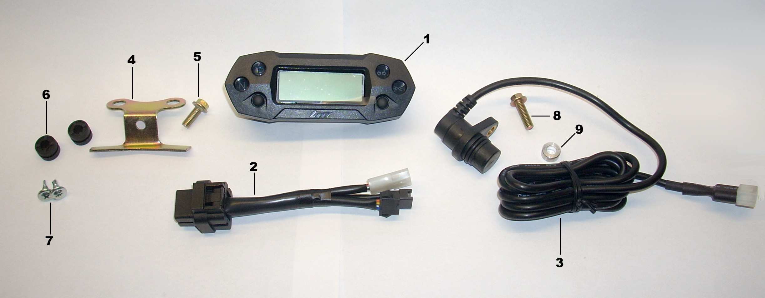 CONTACHILOMETRI Pos. Codice Q.tà 14 Fi Note Descrizione (ITA) Description (ENG) 1 64125 1 CONTACHILOMETRI (Completo di cavo sensore 64215.2) Speedometer (with wiring sensor 64125.