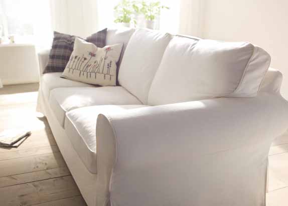 In IKEA i prezzi sono sempre più BASSI! PREZZO ANCORA PIÙ BASSO 299 EKTORP divano 3 posti 349. Fodera: 100% cotone. Cm 215x88, h cm 88. Blekinge bianco 098.758.