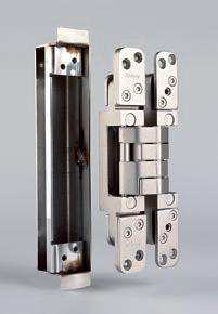 Accessori per Pivota DX e FX Le cerniere PIVOTA DX e PIVOTA FX possono essere installate su qualsiasi tipo di porte, in legno, in alluminio o in acciaio.