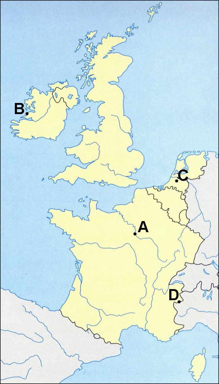 B D 12 M061-501-1-1I C1 L'EUROPA 25. Descrivete due differenti caratteristiche geografico-fisiche maggiormente presenti negli stati dell' Europa occidentale. 1 2 26.