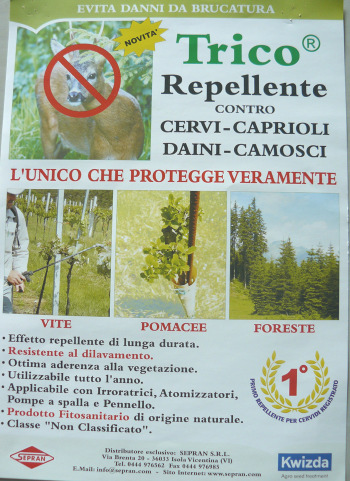 3. Prodotto repellente contro le brucature da cervidi TRICO.