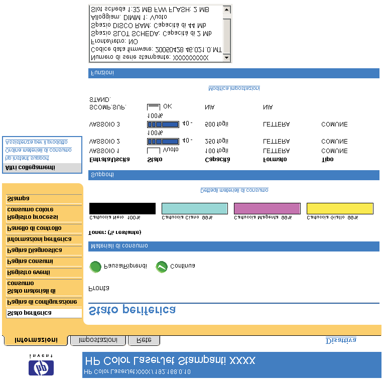 Chiusura della sessione di accesso come amministratore Per terminare la sessione, attenersi alla procedura illustrata di seguito. 1 Fare clic sul collegamento Disattiva.