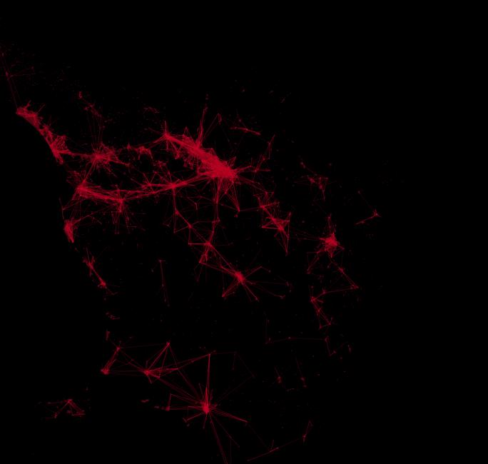 Flussi di mobilità da fonte Gps I nuovi modi e tempi di uso della città richiedono l esplorazione di strumenti informativi innovativi in gradi di cogliere le nuove geografie spazio-temporali.