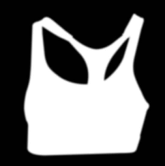 donna - woman 237 SPORT BRA CUP B - C Reggiseno sportivo contenitivo, cuciture piatte, inserti traforati, fascia elastica intera, spalline imbottite e regolabili, logo su etichetta.