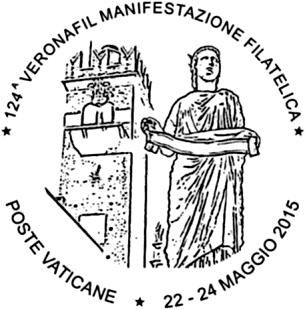 Comunicato 23/2015 del 7 maggio 2015 Annullo postale speciale in occasione della manifestazione filatelica «124 a Veronafil» (22 24 maggio 2015) In occasione della 124 a edizione della manifestazione