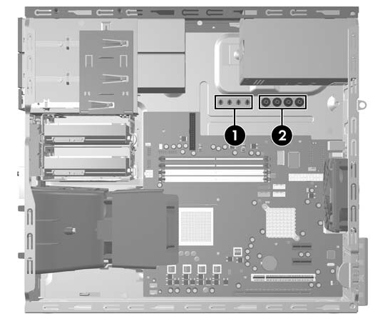 Installazione di unità aggiuntive Per installare unità aggiuntive procedere come segue: L'unità disco rigido Serial ATA (SATA) primaria deve essere collegata al connettore SATA primario di colore blu
