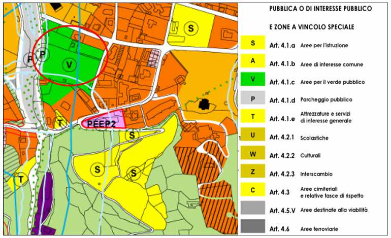 5.3 LA COERENZA DEGLI INTERVENTI PROPOSTI CON LA PROGRAMMAZIONE URBANISTICA VIGENTE A LIVELLO COMUNALE 5.3.1 Coerenza con il Piano Regolatore Generale Per una migliore panoramica di coerenza tra gli