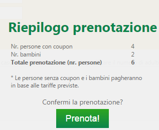 MODALITA DI PRENOTAZIONE Prima di CLICCARE sul tasto