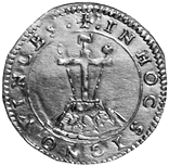 414 415 414 BOZZOLO - Scipione Gonzaga (secondo periodo, 1613-1670) Lira - Stemma coronato - R/ San Pietro stante di fronte - Big.