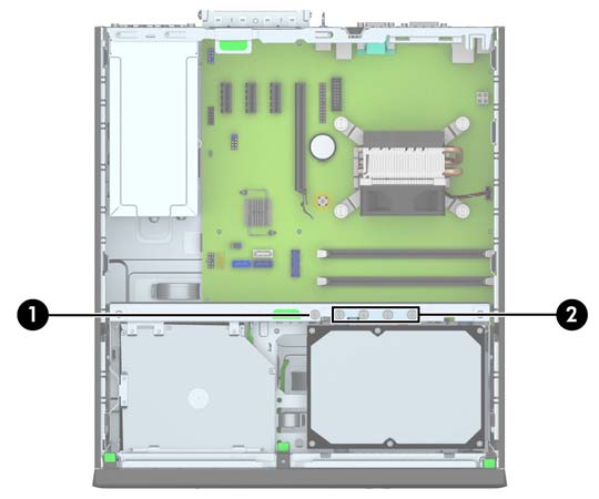 Installazione e rimozione delle unità Durante l'installazione delle unità, attenersi alle seguenti linee guida: L'unità disco rigido Serial ATA (SATA) primaria deve essere collegata al connettore