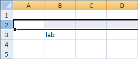 Lavorare con le celle Inserire righe Per inserire una riga Selezionare la riga che si dovrà trovare sotto quella nuova Home Celle Inserisci Inserisci righe foglio in alternativa, tasto destro del