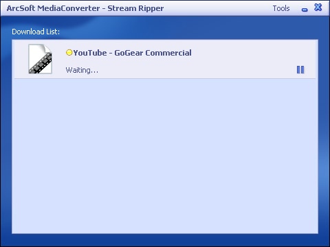 3.6.1 Download o aggiunta di video a MediaConverter 3.6.1.1 Download di video con Stream Ripper* 1 2 Utilizzare Internet Explorer per aprire il sito Web da cui si desidera scaricare il video.