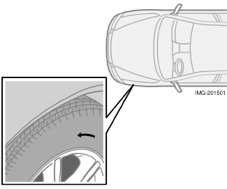 Ruote e pneumatici Generalità essere montati sul lato posteriore per ridurre il rischio di sbandamento. Le ruote devono essere conservate in posizione orizzontale o appese, non in verticale.