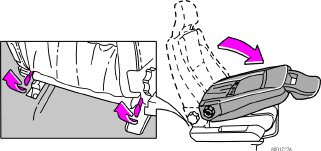 Interni Sedili anteriori 4. Modificare il supporto lombare, ruotare la manopola 5. Modificare l angolazione dello schienale, ruotare la manopola 6. Pannello di comando del sedile elettrocomandato.