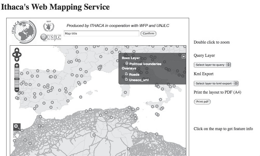 Applicazione per la generazione di mappe e predisposizione dati per Google Earth Questa applicazione consente di creare mappe speditive in formato PDF A4 e di esportare i dati in formato KML per