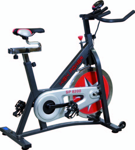 SP 8200 spinbike Spin Bike ideale per un allenamento aerobico intensivo. Telaio Volano Tubi quadri in acciaio verniciato 22 kg.