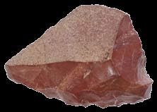 da sinistra a destra Paleolitico medio: punta musteriana in selce appenninica, raschiatoio semplice su scheggia in diaspro, raschiatoio semplice su lama corticata.