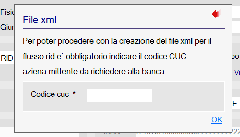 Dopo i controlli di eventuali errori o anomalie presenti nel file, verrà richiesto di inserire il codice