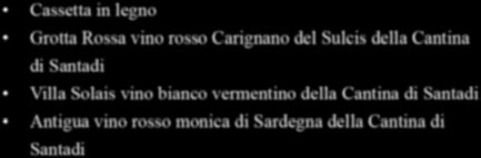 Nuorese Cassetta in legno Grotta Rossa vino rosso Carignano del Sulcis della Cantina di Santadi Villa