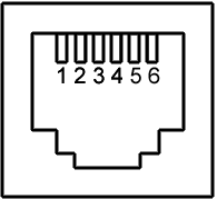 10Micron GM1000HPS 5 L UNITÀ DI CONTROLLO La porta è del tipo RJ11 (4/4) a 4 poli con il pinout mostrato in Fig. 5.4. 1. ricezione dati (RX) 2. alimentazione +5V 3. massa 4.