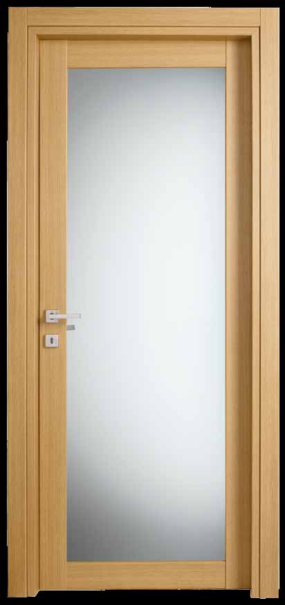 LA1V LA1C Versione: Vetro Finitura: Rovere naturale Telaio: Standard Version: Glass Finishing: Rovere naturale Frame: Standard