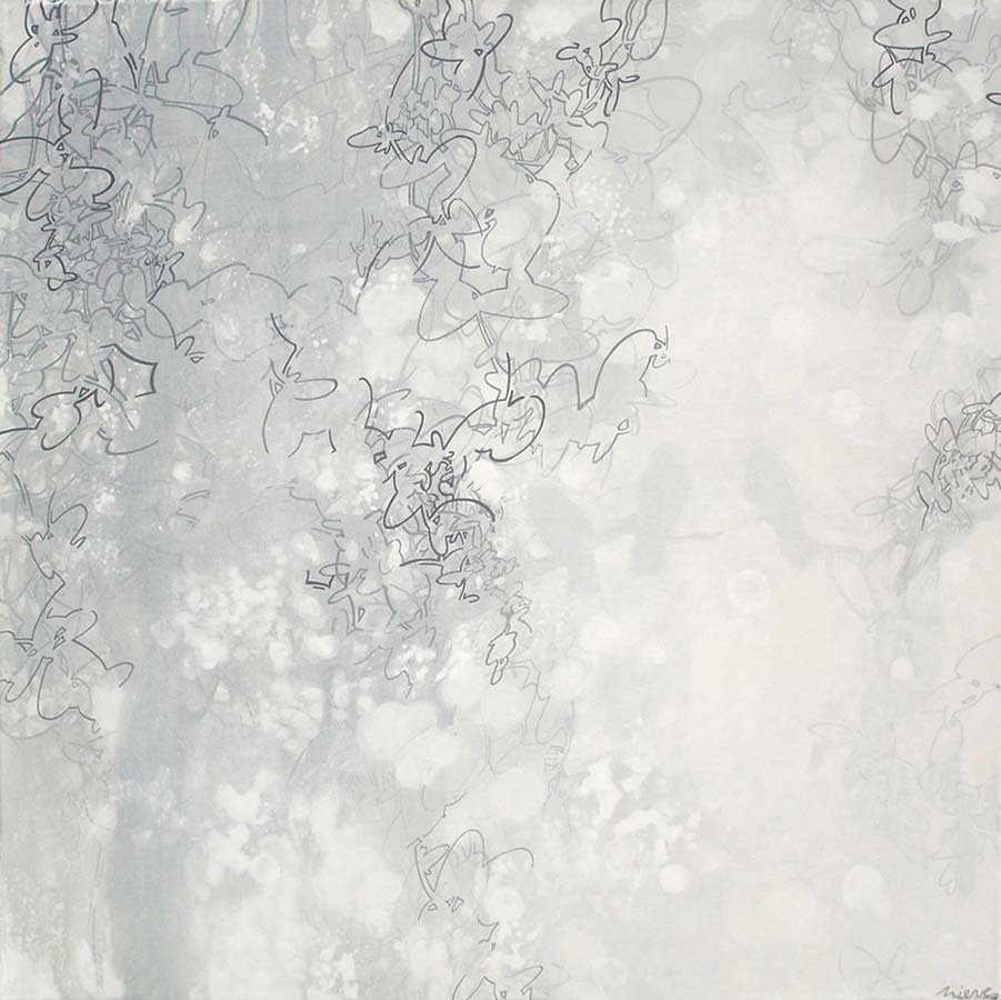 Senza titolo, 2004, acrilico su tela, 80 x 80 cm.