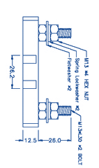 in costruzioni nuove o installazioni successive. Per le imbarcazioni di alluminio sono disponibili opportune flange in alluminio progettate per essere saldate alla base costruita nello scafo.