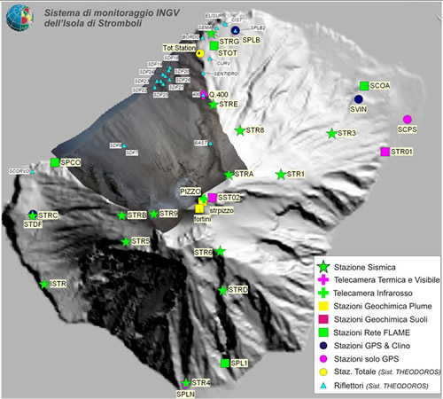 Rep. N 40/2016 Bollettino settimanale sul monitoraggio vulcanico, geochimico, delle deformazioni del suolo e sismico del vulcano Stromboli del 04/10/2016