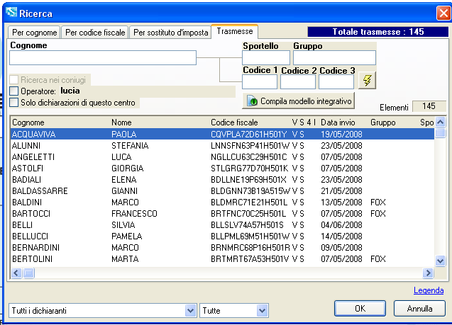 Operativamente per l elaborazione del modello Integrativo si procede come segue.