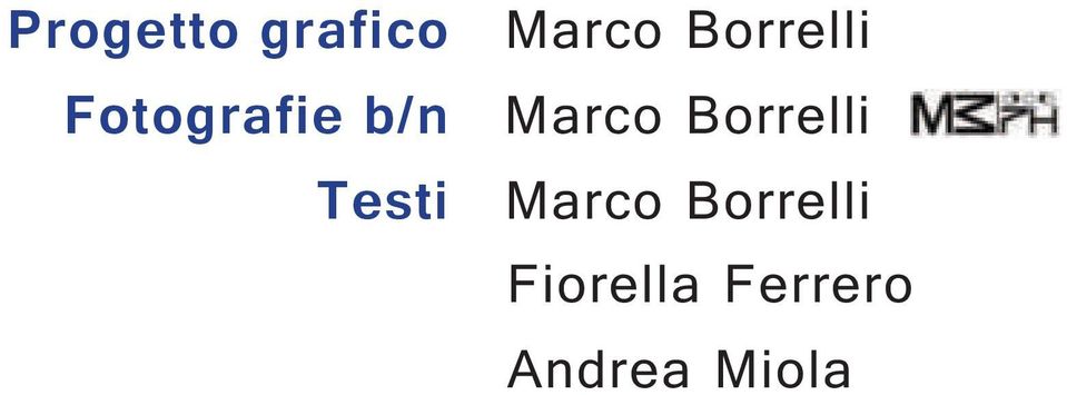 Marco Borrelli Testi Marco