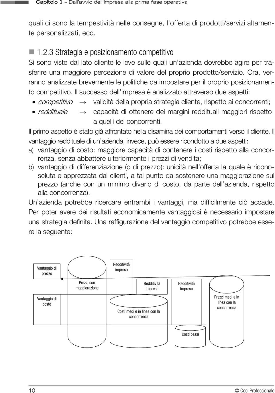 Ora, verranno analizzate brevemente le politiche da impostare per il proprio posizionamento competitivo.