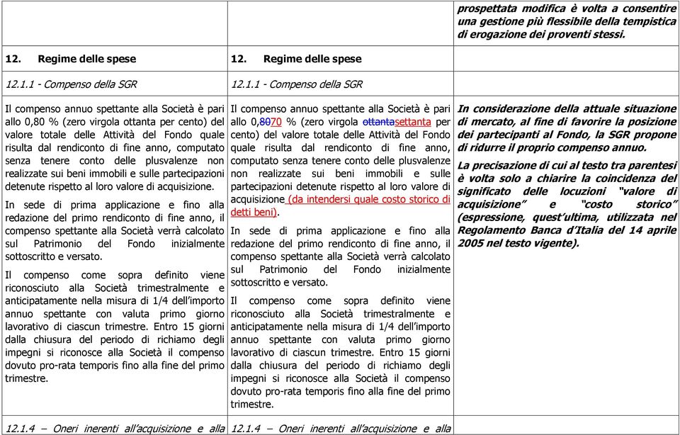 anno, computato senza tenere conto delle plusvalenze non realizzate sui beni immobili e sulle partecipazioni detenute rispetto al loro valore di acquisizione.