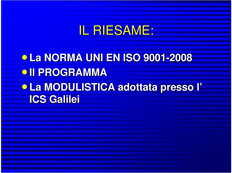 PROGRAMMA nla MODULISTICA