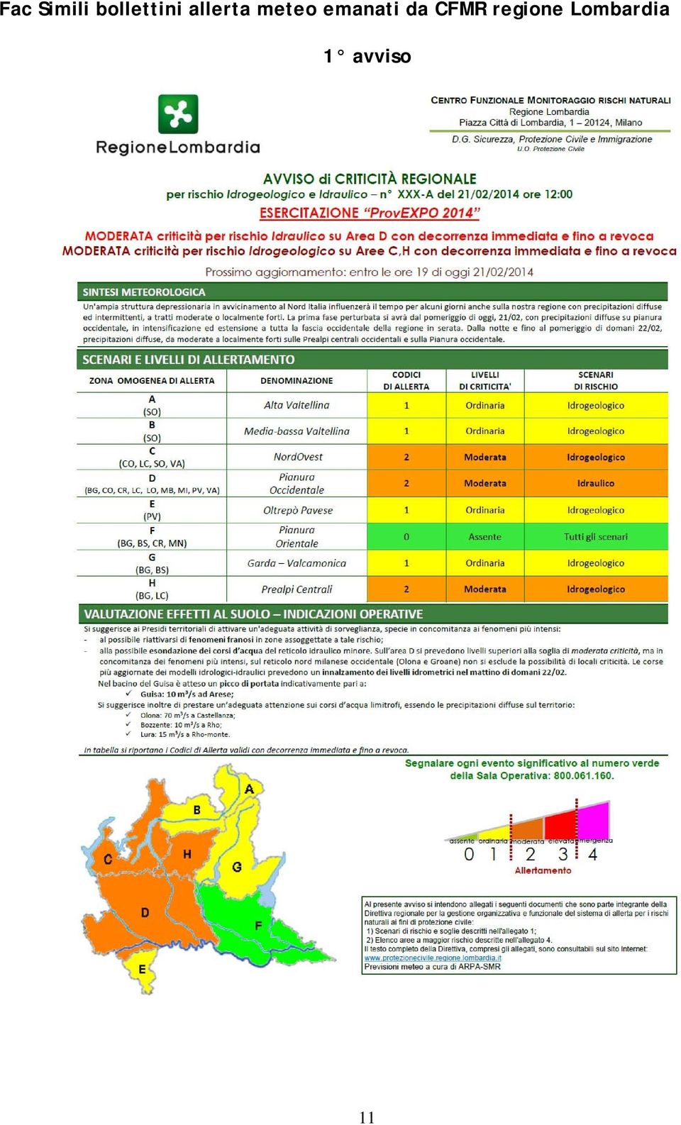 meteo emanati da