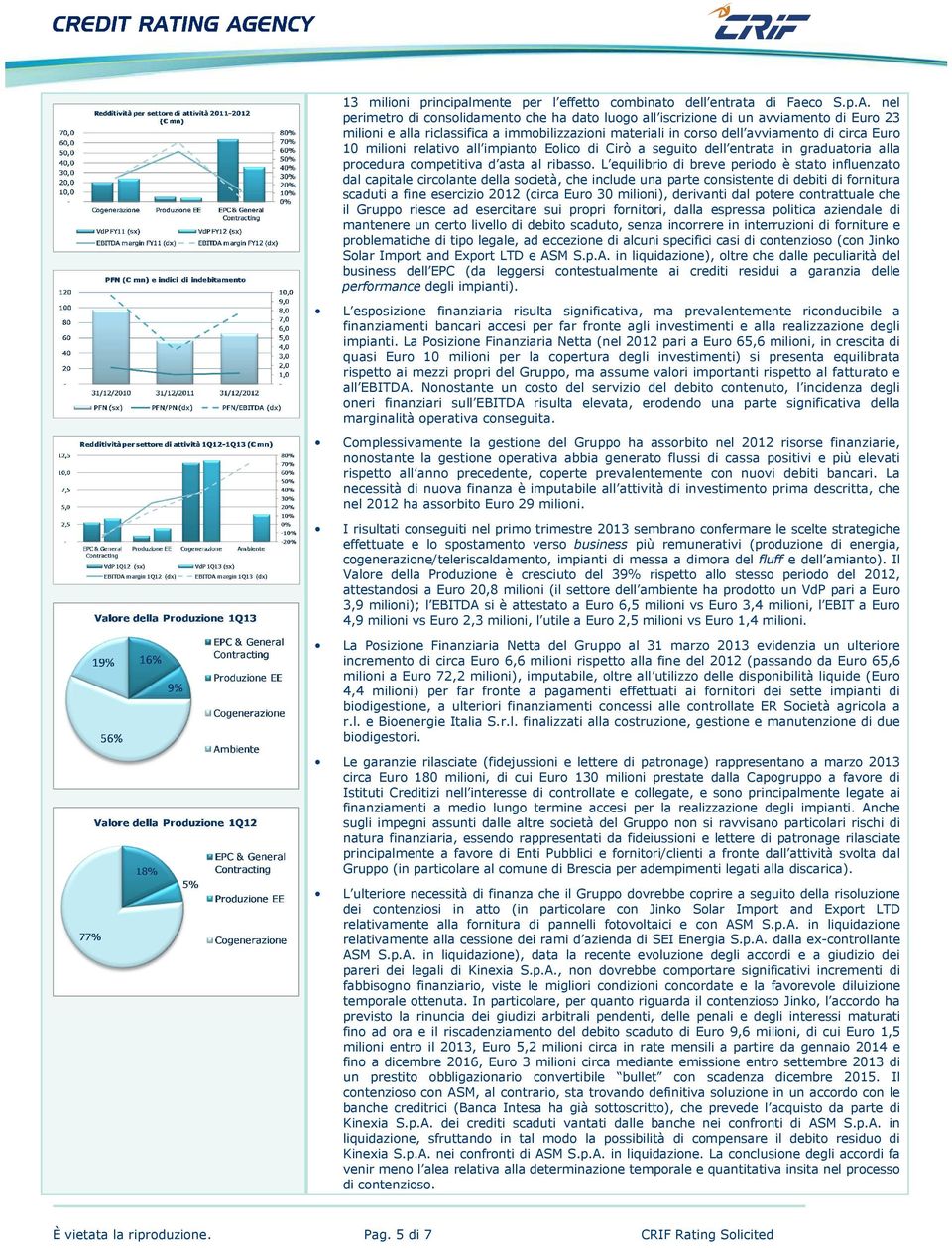 relativo all impianto Eolico di Cirò a seguito dell entrata in graduatoria alla procedura competitiva d asta al ribasso.