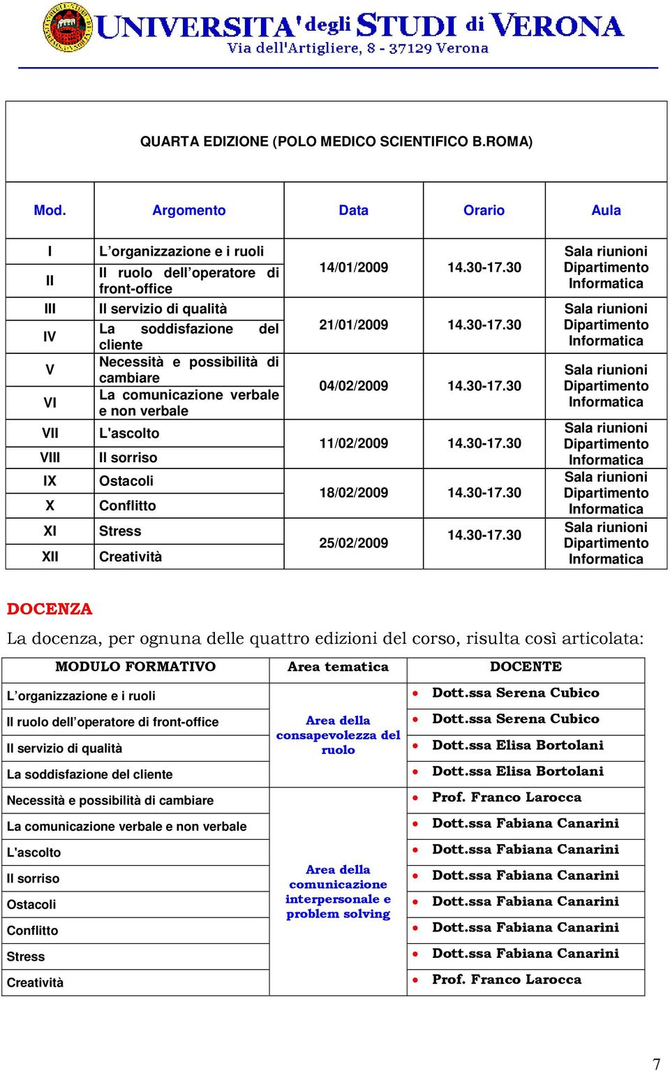 comunicazione verbale e non verbale 14/01/2009 14.30-17.