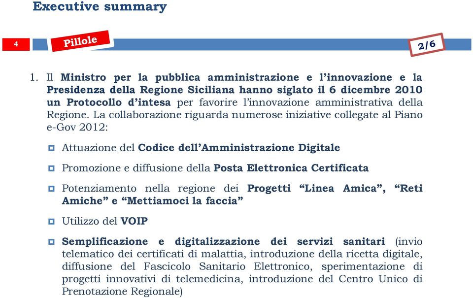 amministrativa della Regione.