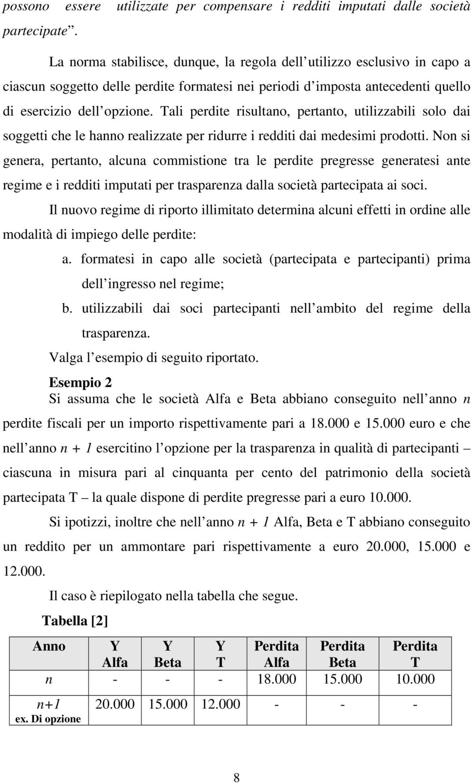 Tali perdite risultano, pertanto, utilizzabili solo dai soggetti che le hanno realizzate per ridurre i redditi dai medesimi prodotti.